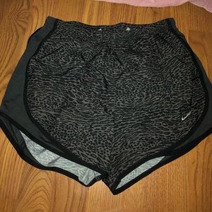 Gray and black printed Nike Dri-Fit Nike shorts